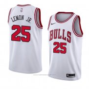 Maillot Chicago Bulls-Walt Lemon JR. #25 Association 2018 Blanc