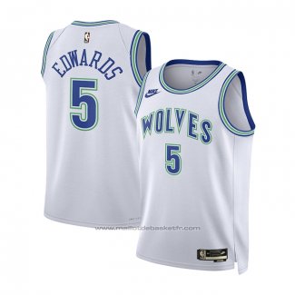 Maillot Enfant Minnesota Timberwolves Anthony Edwards #5 Classic 2023-24 Blanc