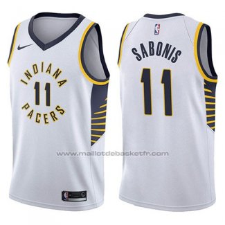 Maillot Indiana Pacers Domantas Sabonis #11 Association 2017-18 Blanc