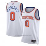 Maillot New York Knicks Donte Divincenzo #0 Association Blanc