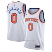 Maillot New York Knicks Donte Divincenzo #0 Association Blanc