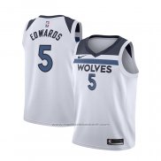 Maillot Enfant Minnesota Timberwolves Anthony Edwards #5 Association 2022-23 Blanc