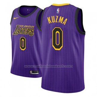 Maillot Los Angeles Lakers Kyle Kuzma #0 Ville 2018 Volet