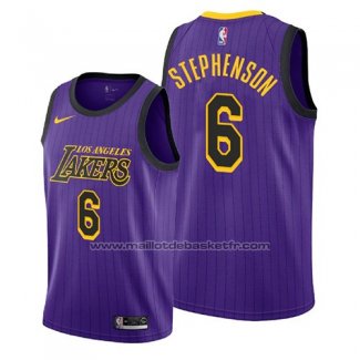 Maillot Los Angeles Lakers Lance Stephenson #6 Ville 2019 Volet