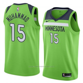 Maillot Minnesota Timberwolves Shabazz Muhammad #15 Statement 2018 Vert