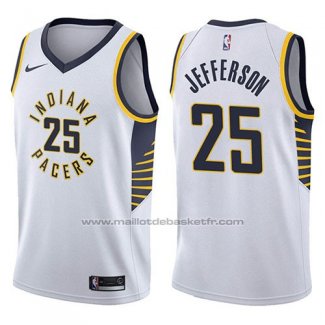 Maillot Indiana Pacers Al Jefferson #25 Association 2017-18 Blanc