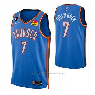 Maillot Oklahoma City Thunder Chet Holmgren #7 Icon Bleu