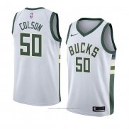 Maillot Milwaukee Bucks Bonzie Colson #50 Association 2018 Blanc