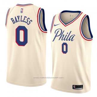 Maillot Philadelphia 76ers Jerryd Bayless #0 Ville 2018 Crema