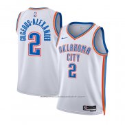 Maillot Enfant Oklahoma City Thunder Shai Gilgeous-Alexander #2 Association Blanc