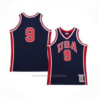 Maillot USA 1984 Michael Jordan #9 Bleu