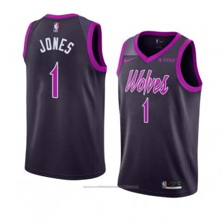 Maillot Minnesota Timberwolves Tyus Jones #1 Ville 2018-19 Volet