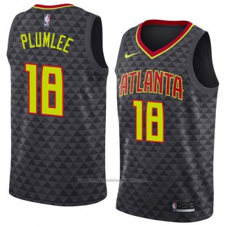 Maillot Atlanta Hawks Miles Plumlee #18 Icon 2018-19 Noir