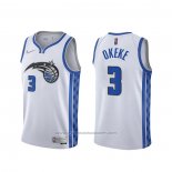 Maillot Orlando Magic Chuma Okeke #3 Earned 2020-21 Blanc