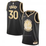 Maillot Golden State Warriors Stephen Curry #30 Select Series Or Noir