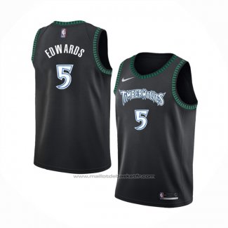 Maillot Minnesota Timberwolves Anthony Edwards #5 Classic Noir