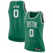 Maillot Femme Boston Celtics Jayson Tatum #0 Icon Vert