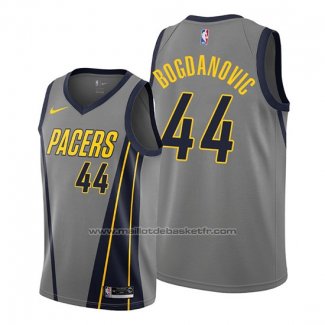 Maillot Indiana Pacers Bojan Bogdanovic #44 Ville Edition Gris