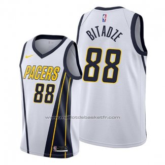 Maillot Indiana Pacers Goga Bitadze #88 Earned Blanc