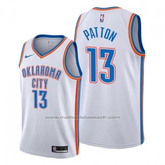 Maillot Oklahoma City Thunder Justin Patton #13 Association Blanc