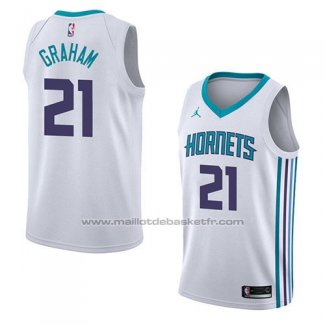 Maillot Charlotte Hornets Treveon Graham #21 Association 2018 Blanc