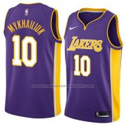 Maillot Los Angeles Lakers Sviatoslav Mykhailiuk #10 Statement 2018 Volet