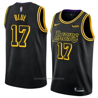 Maillot Los Angeles Lakers Vander Blue #17 Ville 2018 Noir