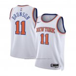 Maillot Enfant New York Knicks Jalen Brunson #11 Association 2022-23 Blanc