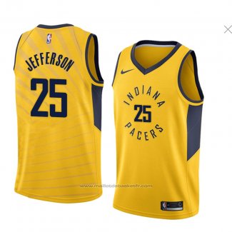 Maillot Indiana Pacers Al Jefferson #25 Statement 2018 Jaune