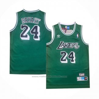 Maillot Los Angeles Lakers Kobe Bryant #24 Retro Vert