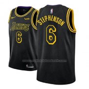 Maillot Los Angeles Lakers Lance Stephenson #6 Ville 2018 Noir