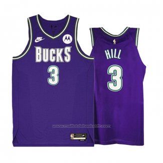 Maillot Milwaukee Bucks George Hill #3 Classic 2022-23 Volet