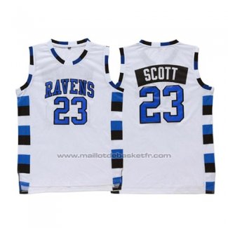 Maillot Film Tree Hill Nathan Scott #23 Blanc